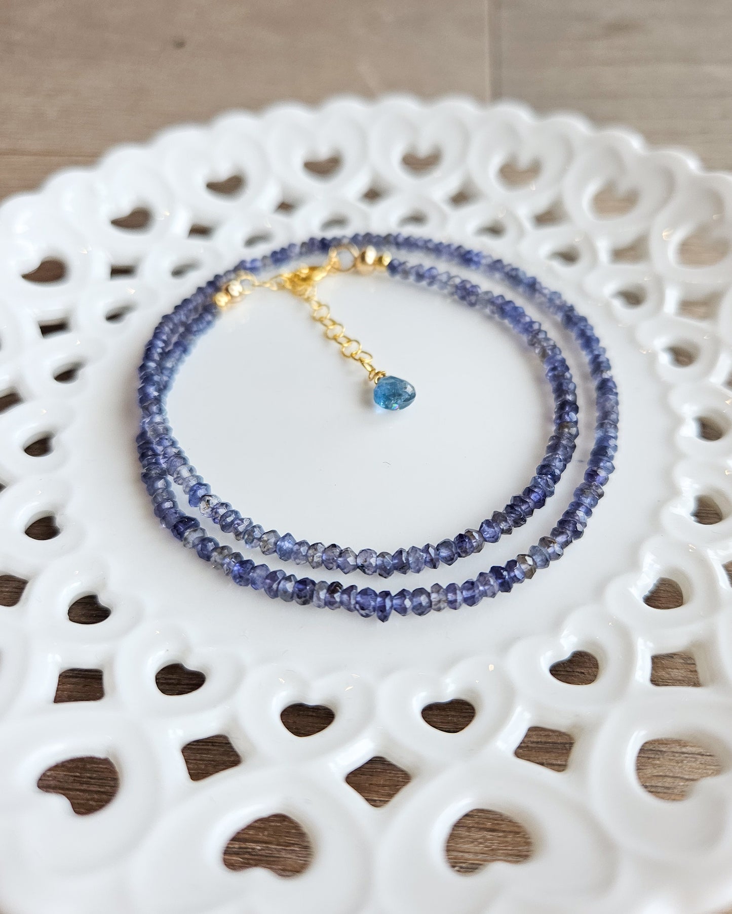 Girocollo Iolite blu