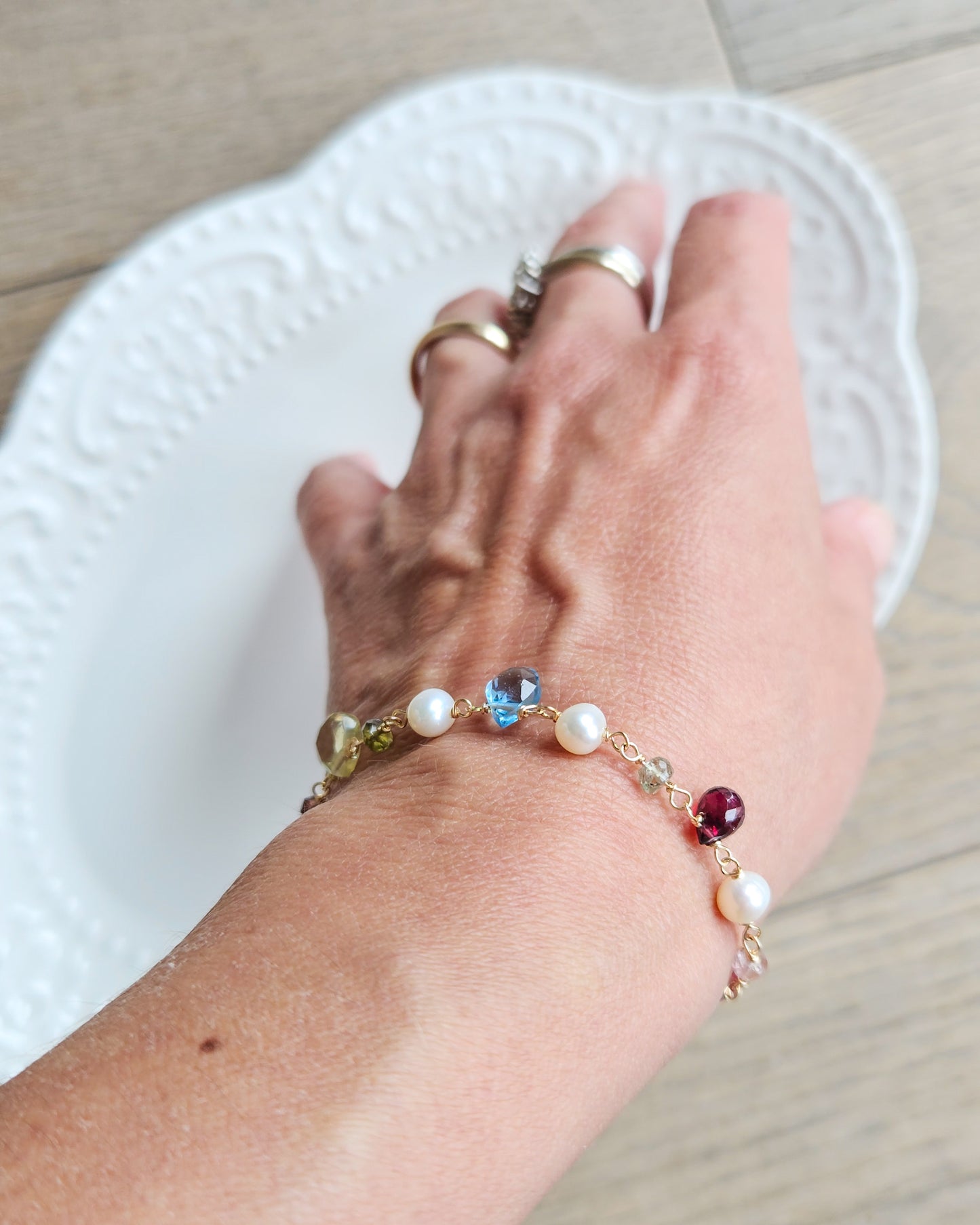 Bracciale Rosario con perle