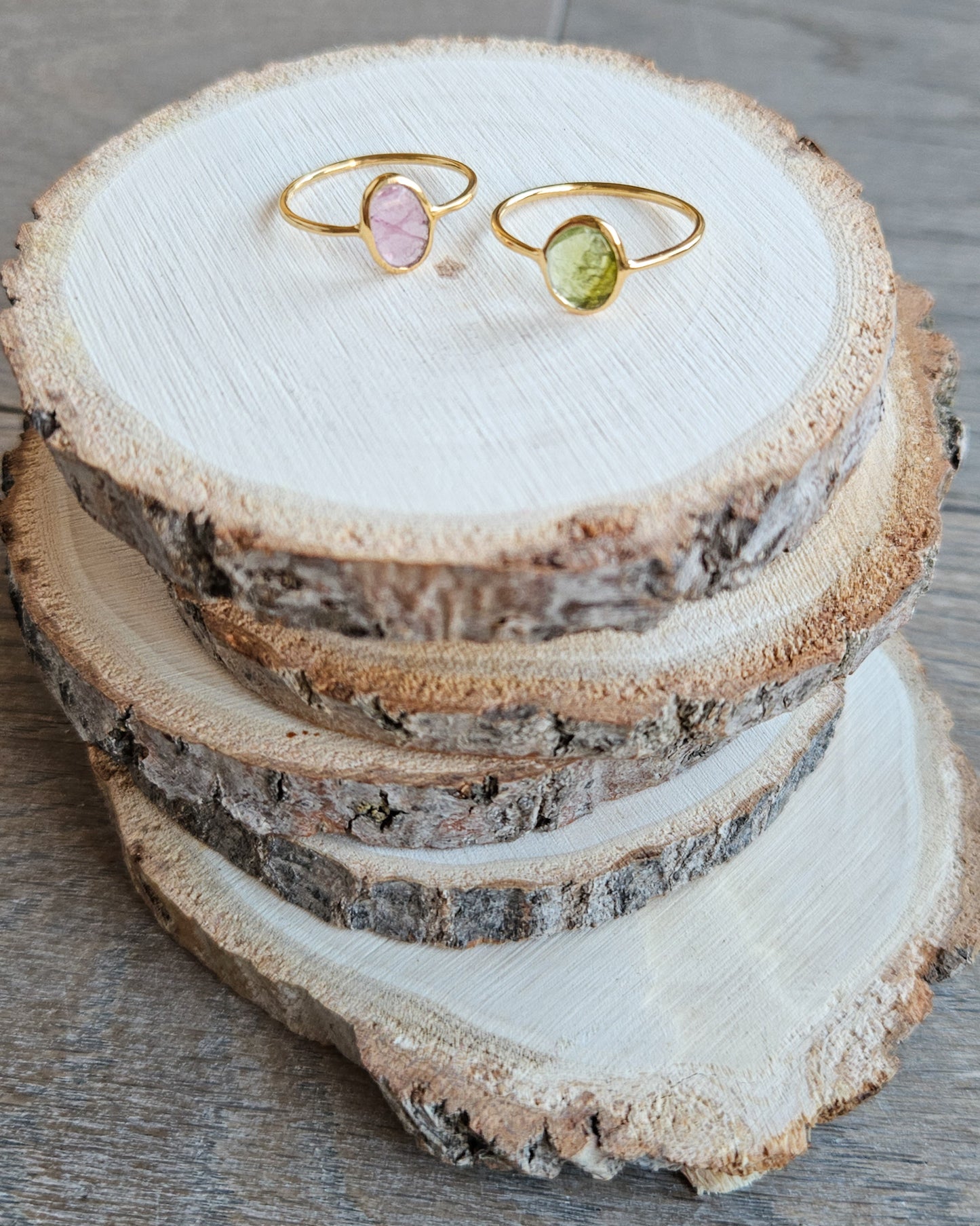 Anello tondo Tormalina