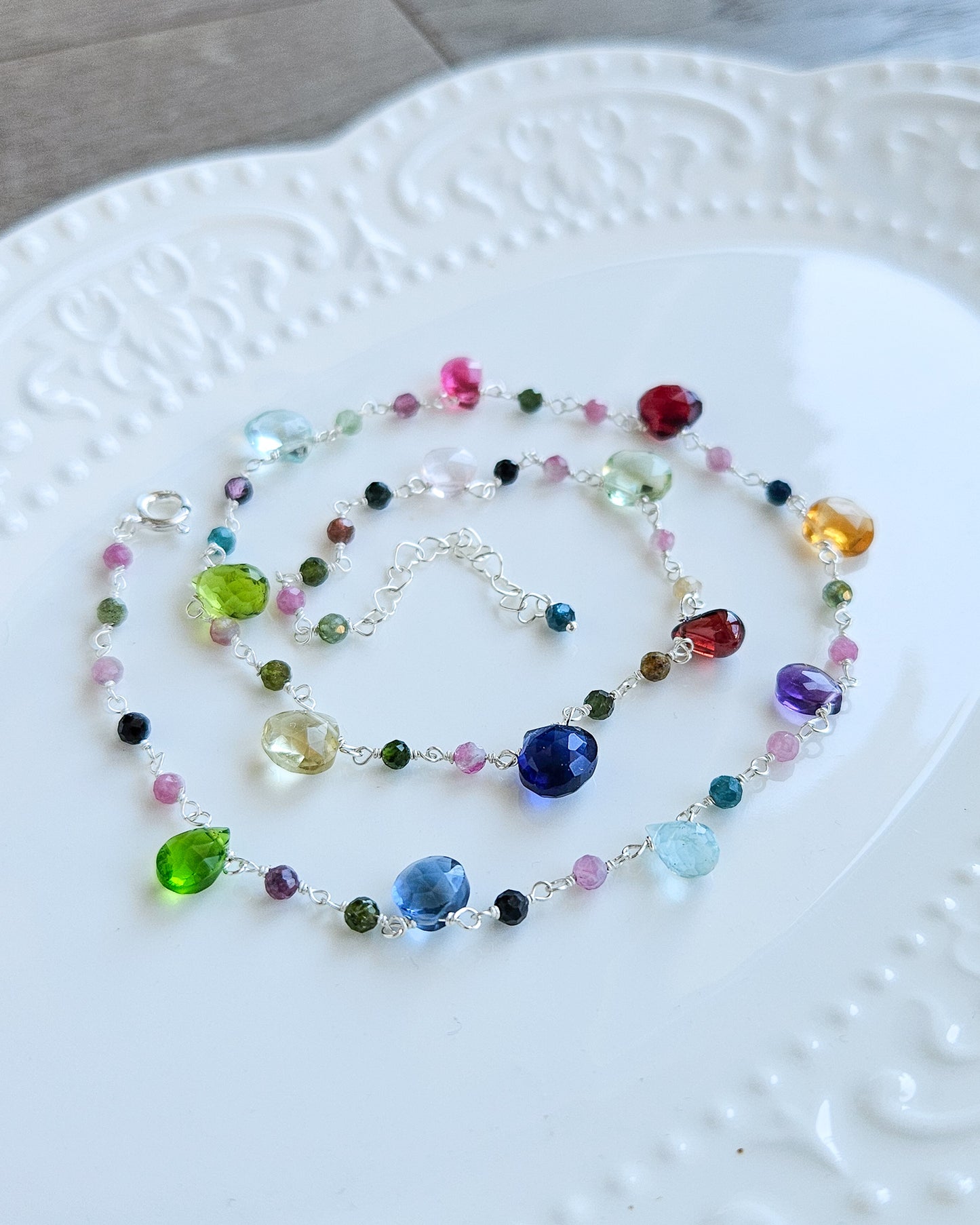 Silver Rosary Choker