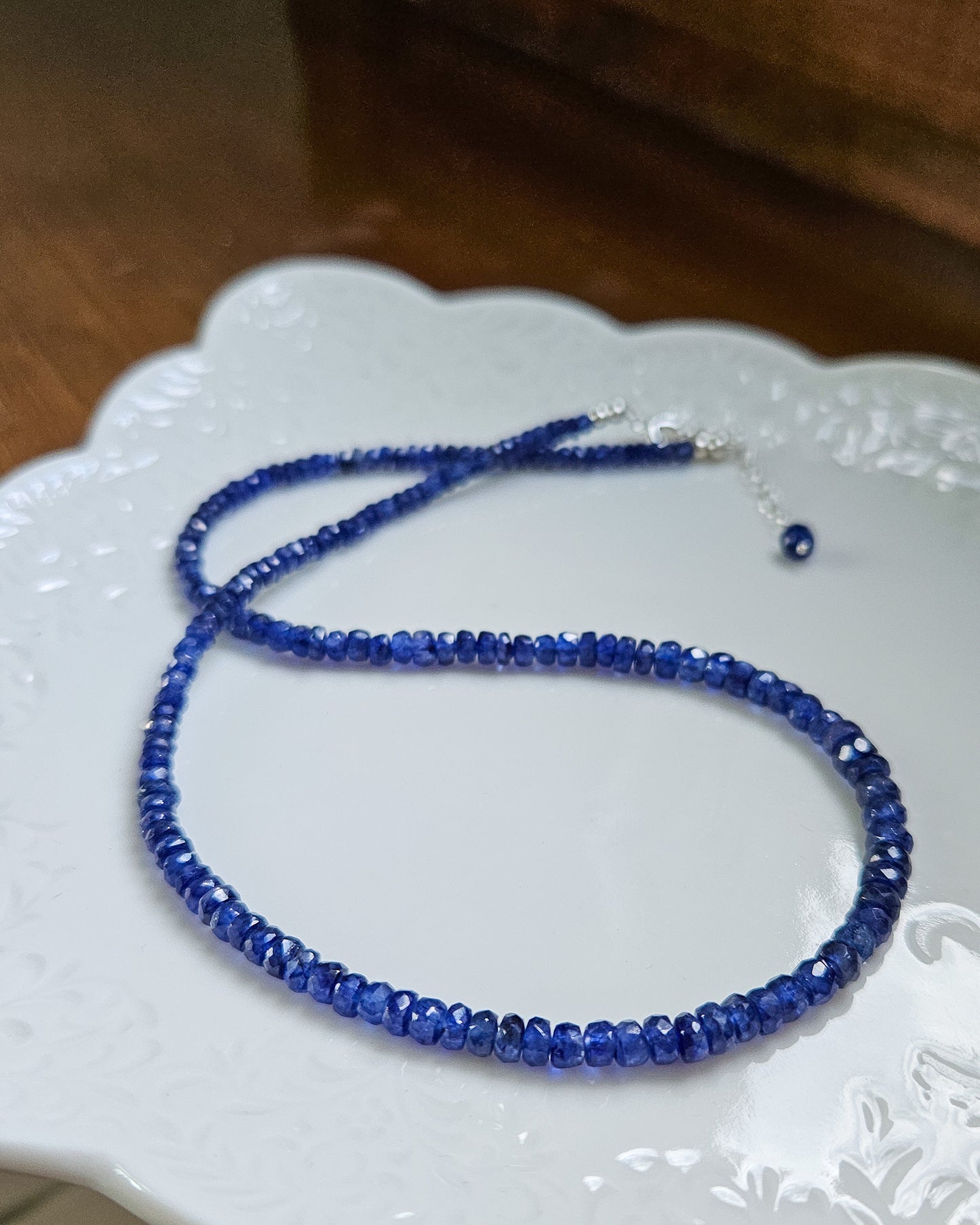 Girocollo Zaffiri blu inchiostro