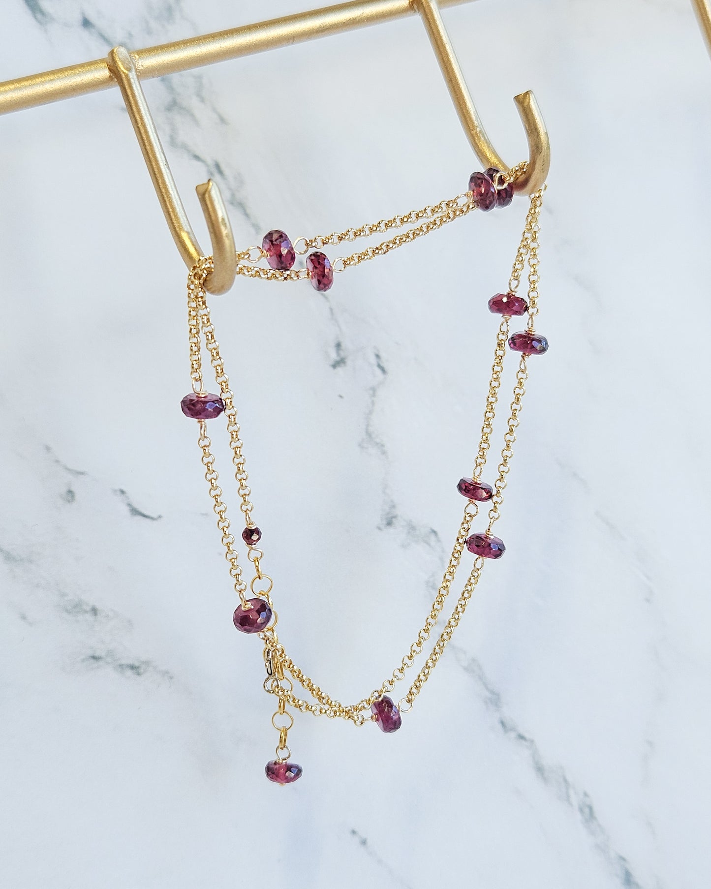Garnet Roundel Choker
