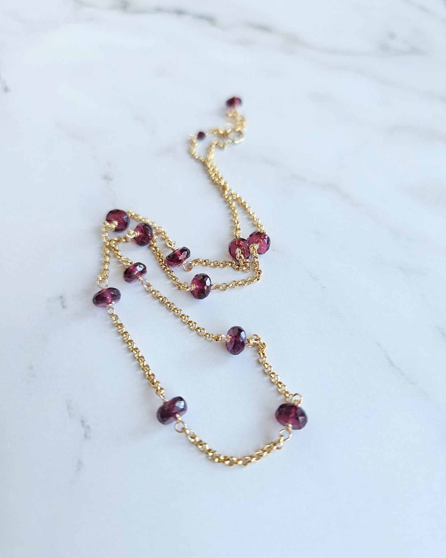 Garnet Roundel Choker