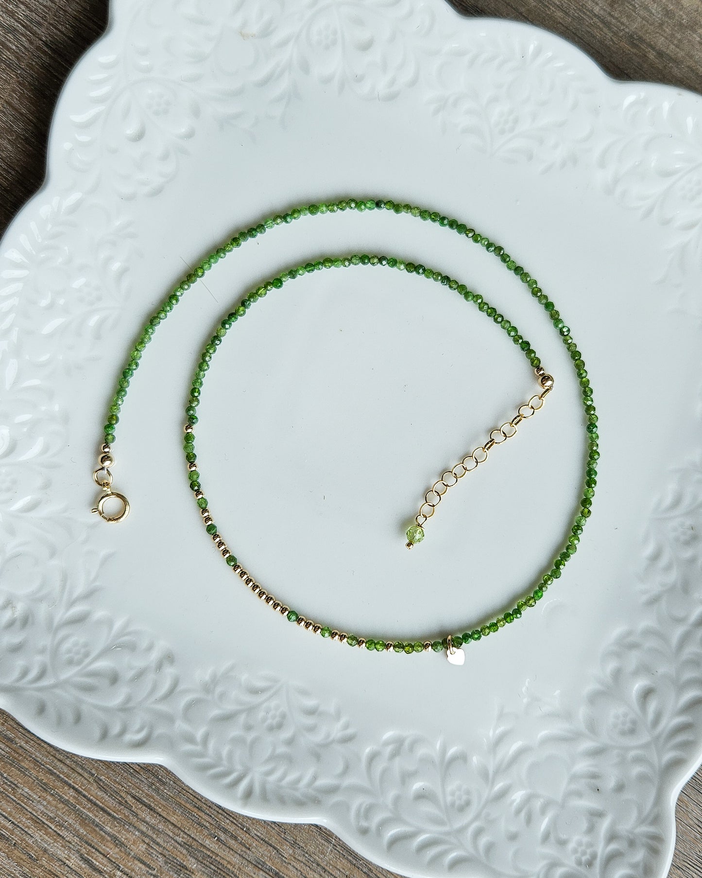 Girocollo micro con Diopside