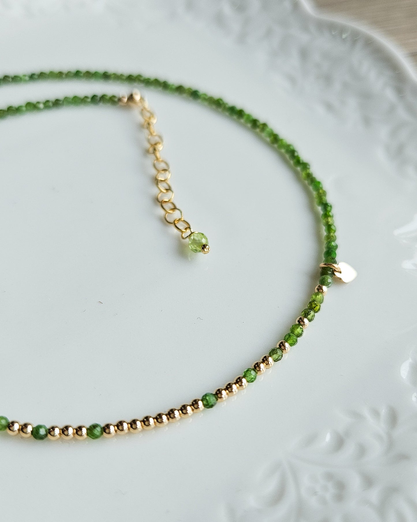 Girocollo micro con Diopside