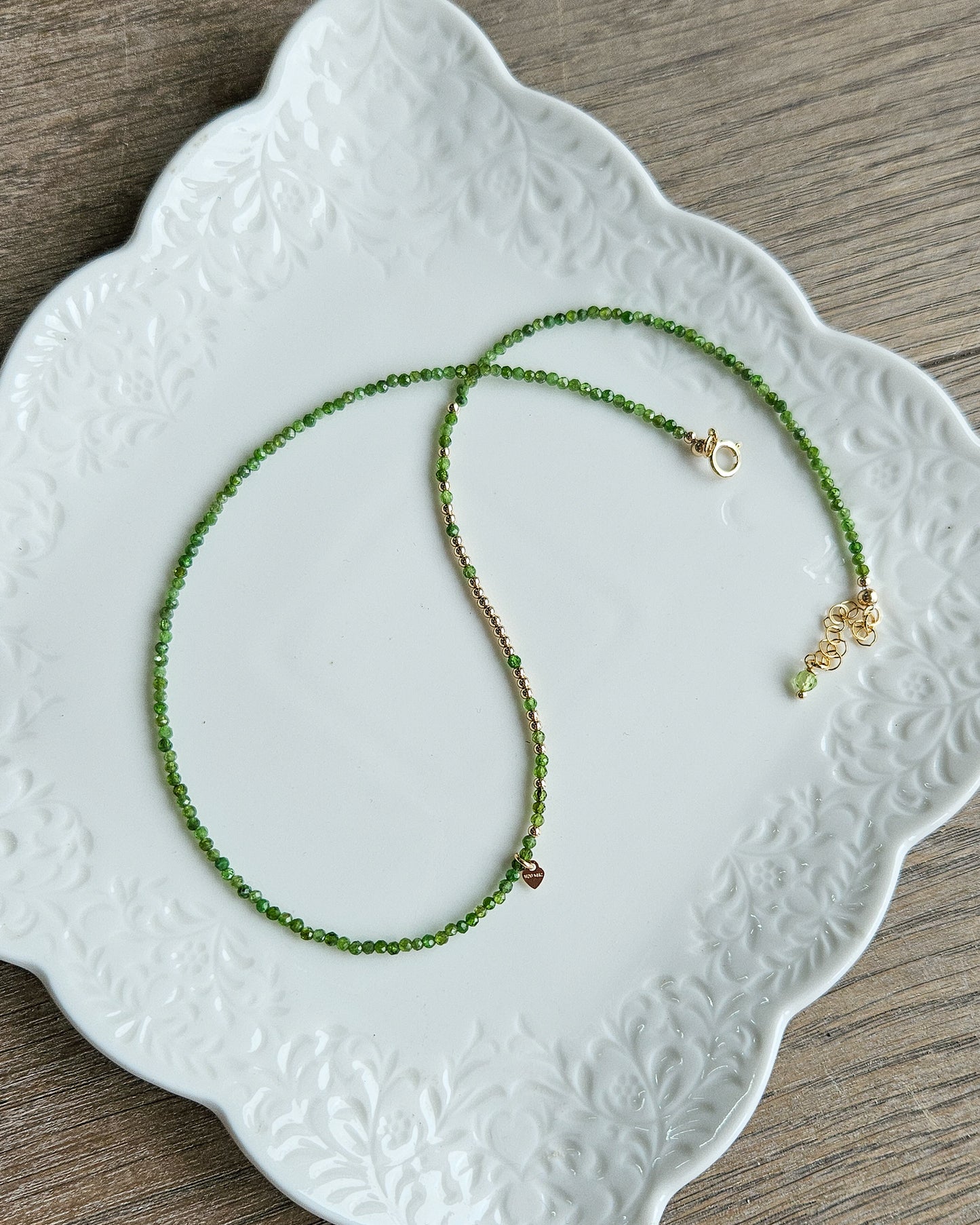 Girocollo micro con Diopside