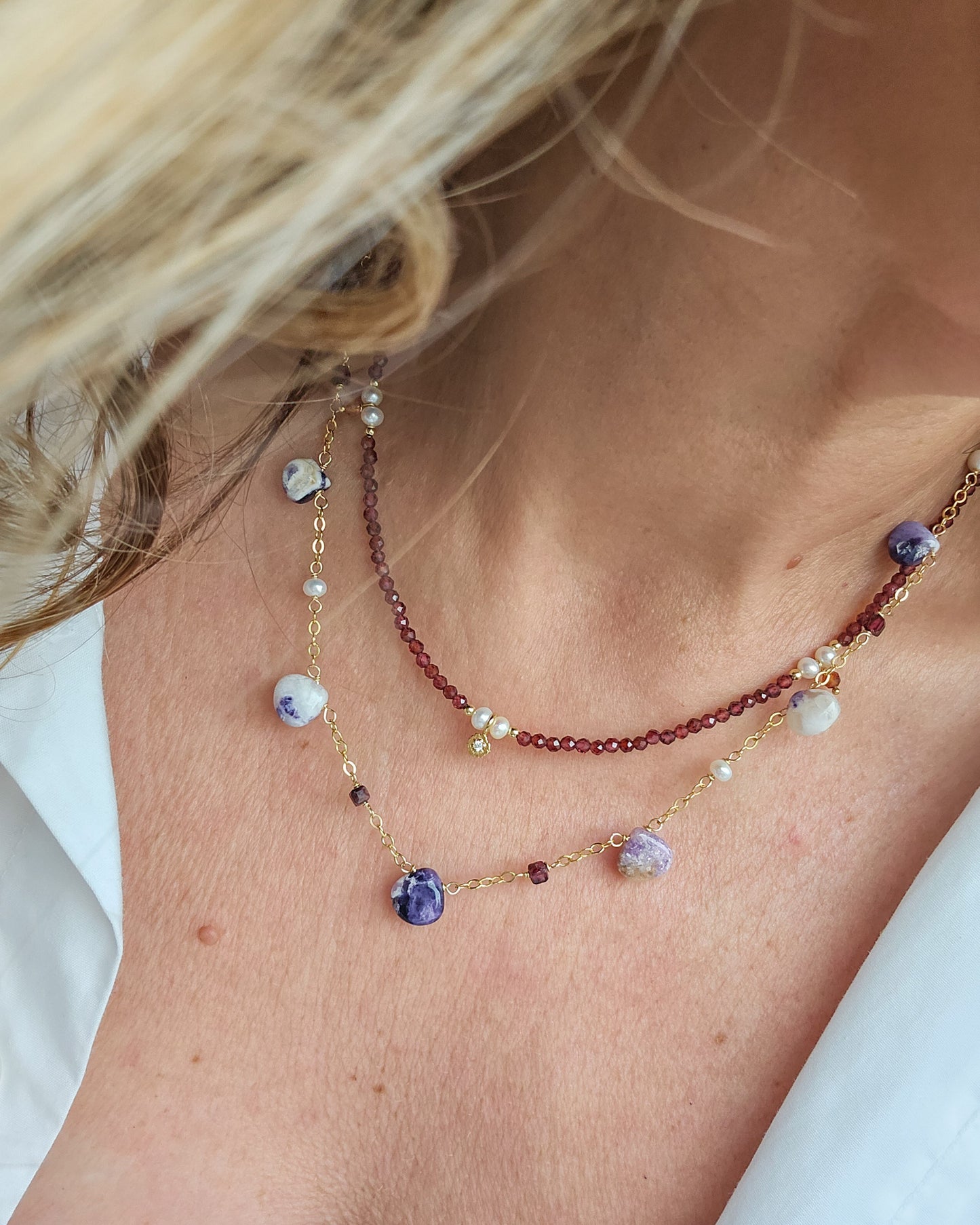 Girocollo con Opale Tiffany