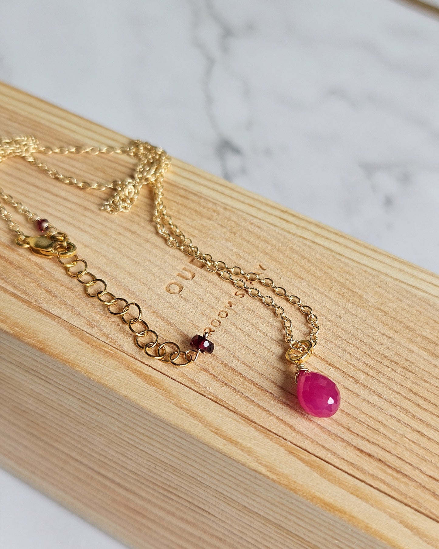 Collana Zaffiro rosa