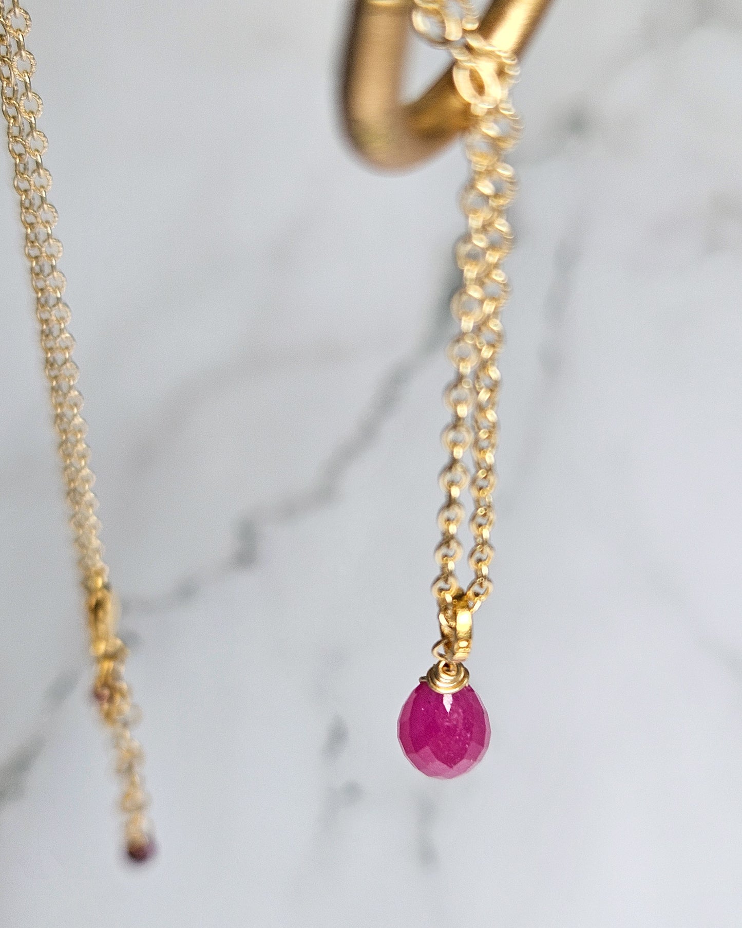 Collana Zaffiro rosa