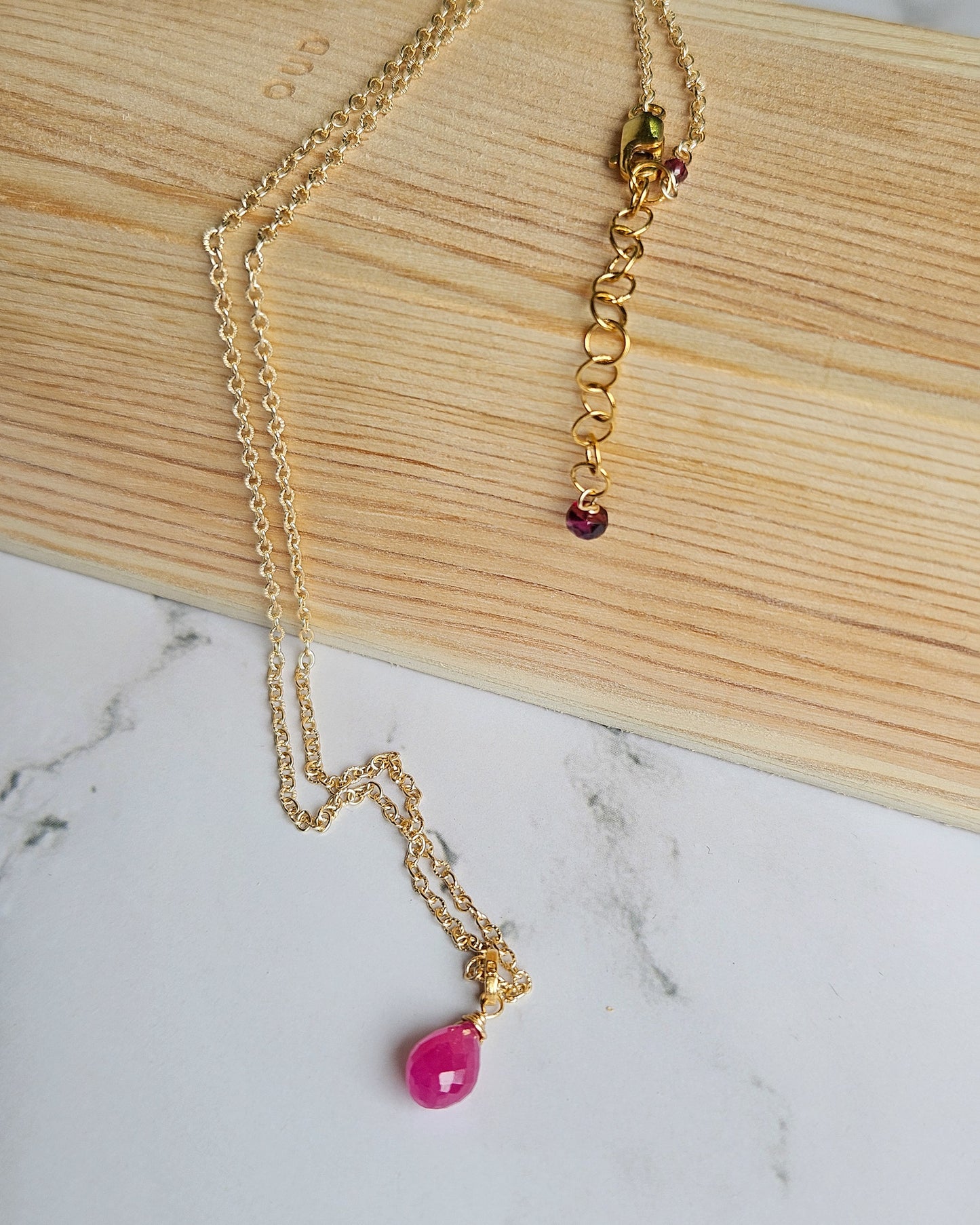 Collana Zaffiro rosa