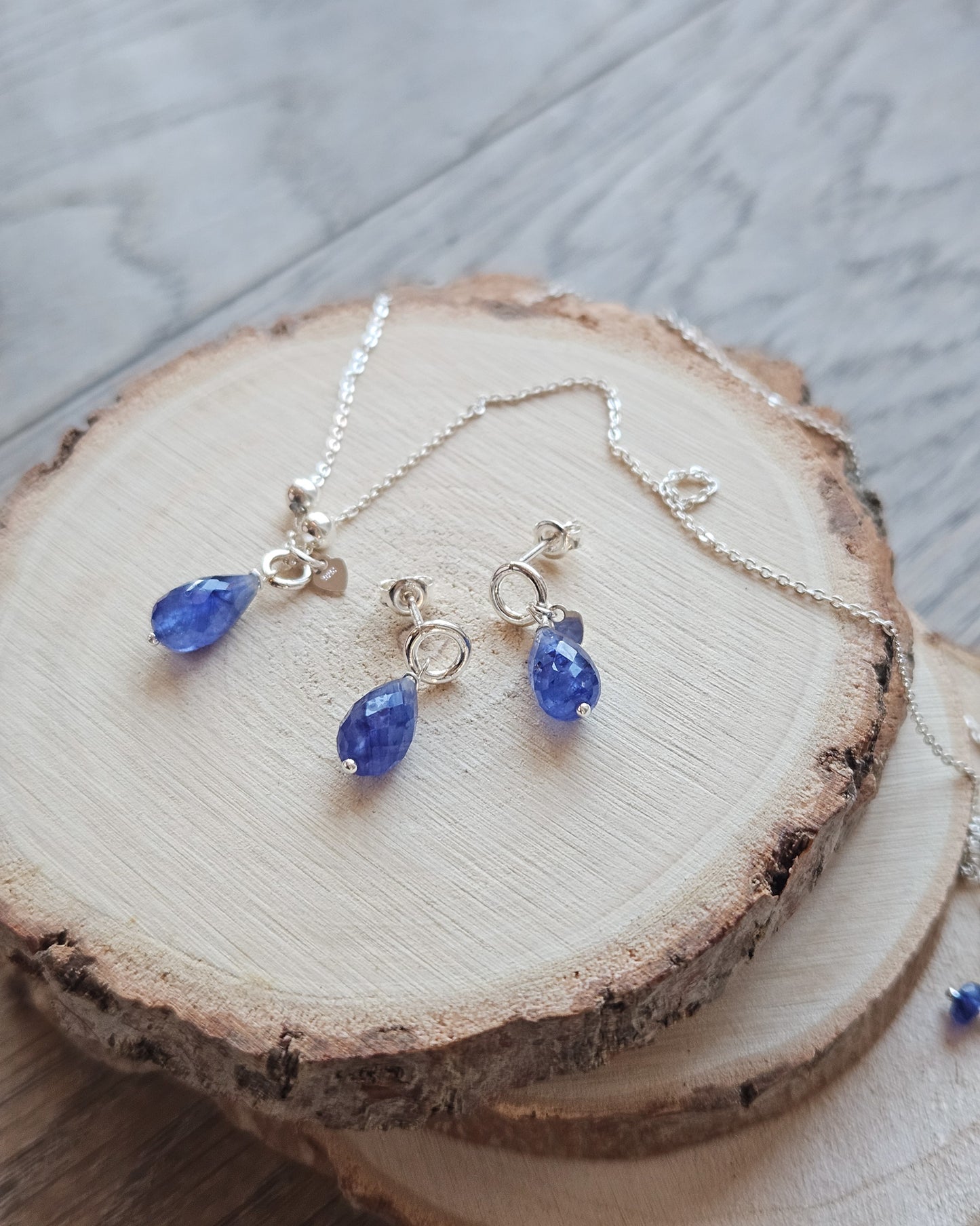 Orecchini Argento con Zaffiri blu