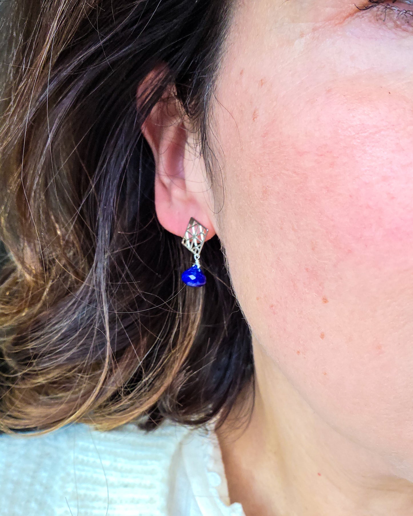 Orecchini argento con Lapislazzuli