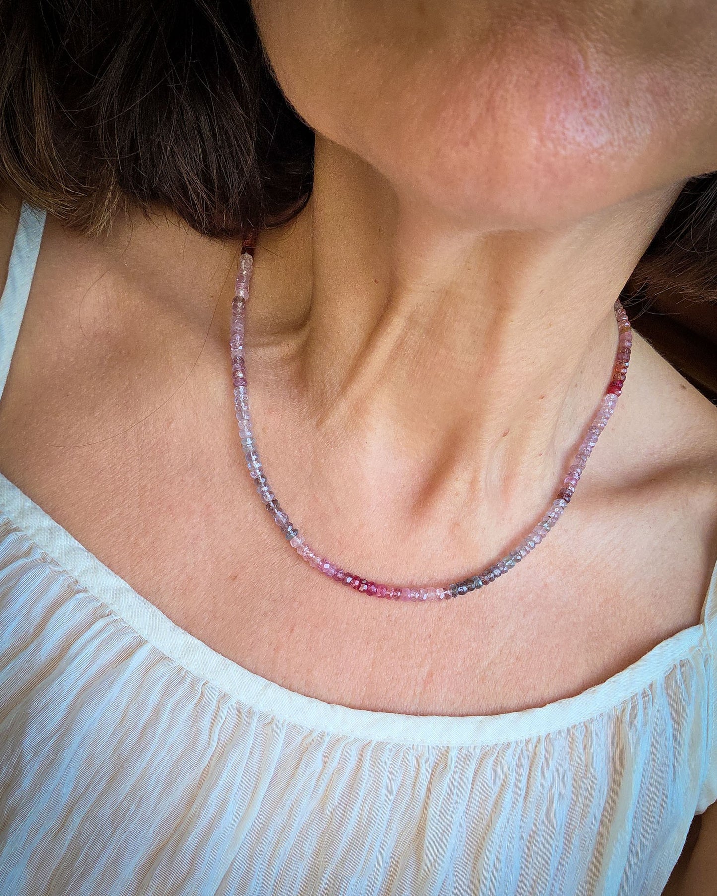 Collana spinelli multicolore