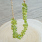 Collana gocce di peridoto