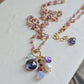Collana Rosario lunga con tormalina rosa