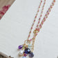 Collana Rosario lunga con tormalina rosa