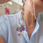 Collana Rosario lunga con tormalina rosa