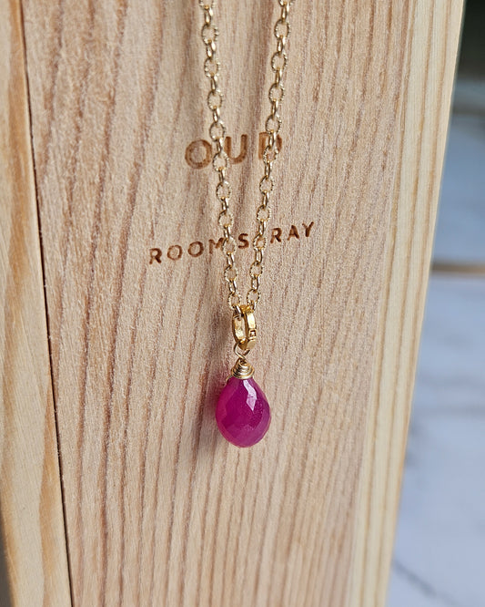 Collana Zaffiro rosa