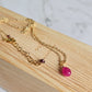 Collana Zaffiro rosa