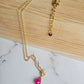 Collana Zaffiro rosa