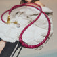Natural ruby ​​choker
