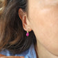 Orecchini con Zaffiro rosa