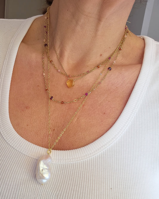 Collana con ciondolo barocco