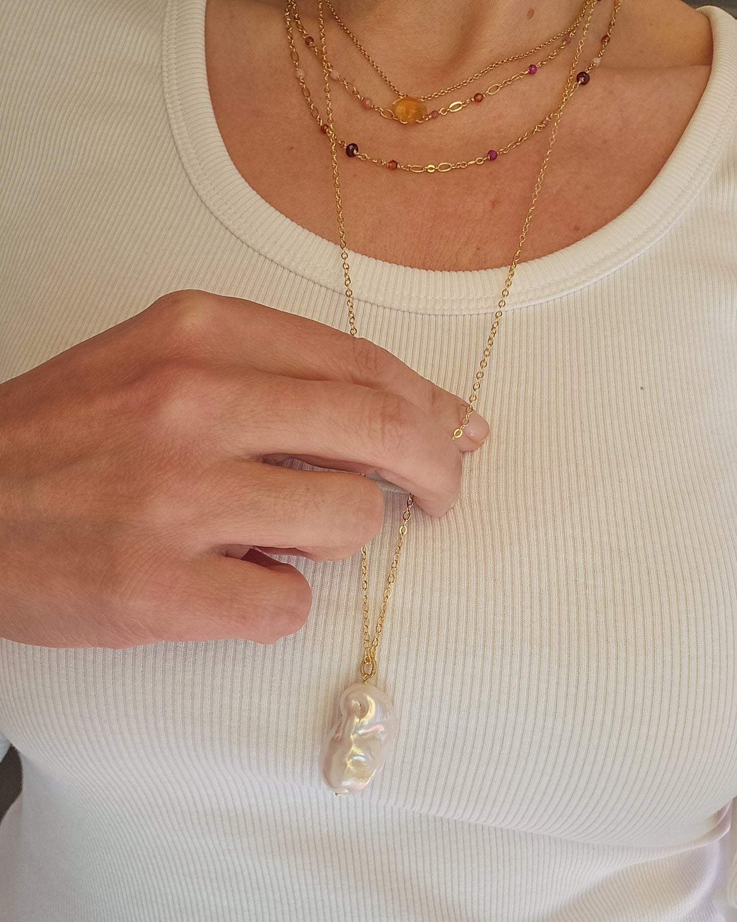 Collana con ciondolo barocco