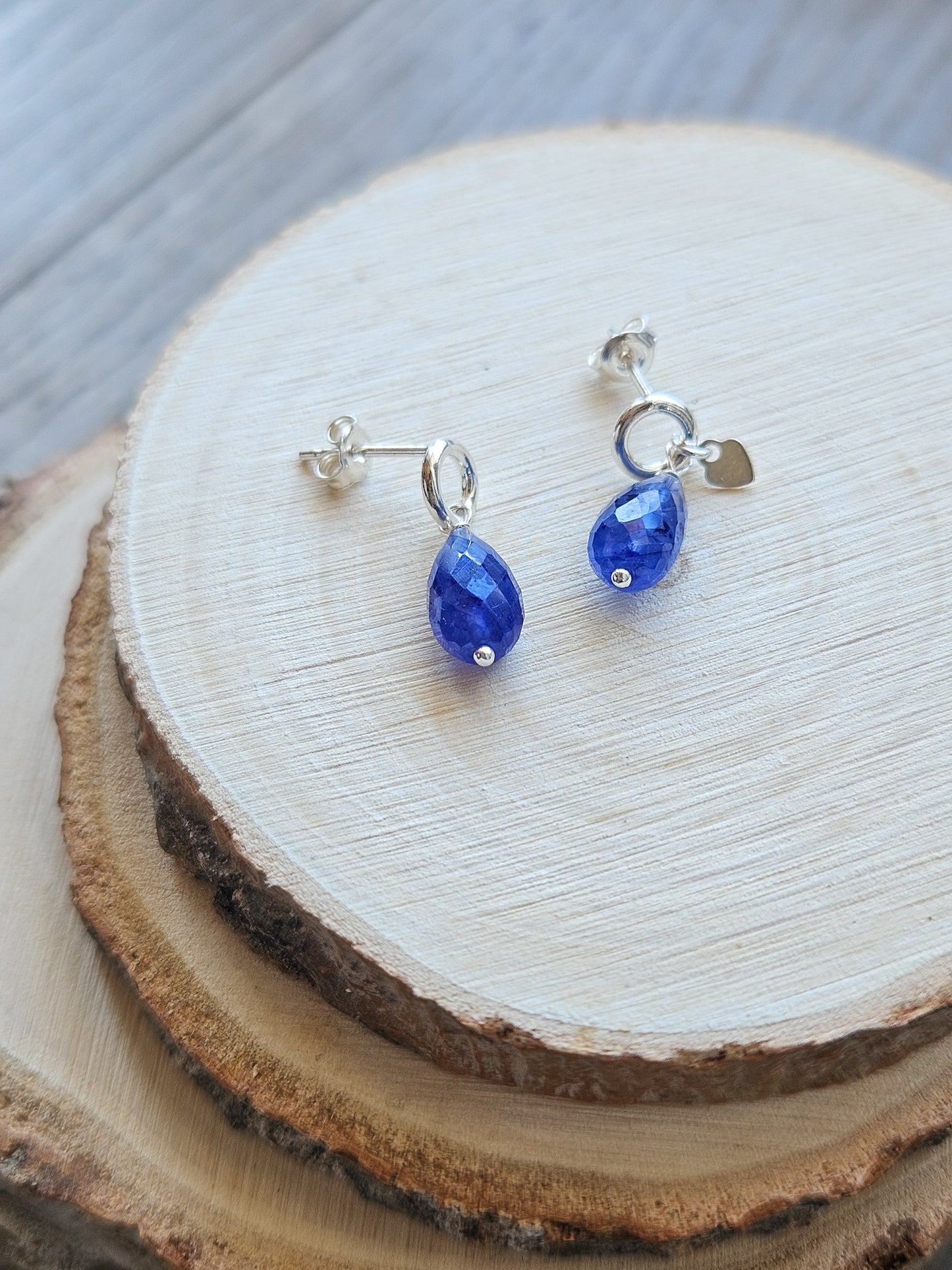 Orecchini Argento con Zaffiri blu