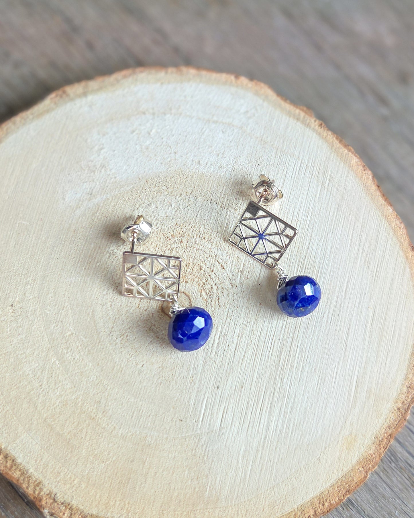 Orecchini argento con Lapislazzuli