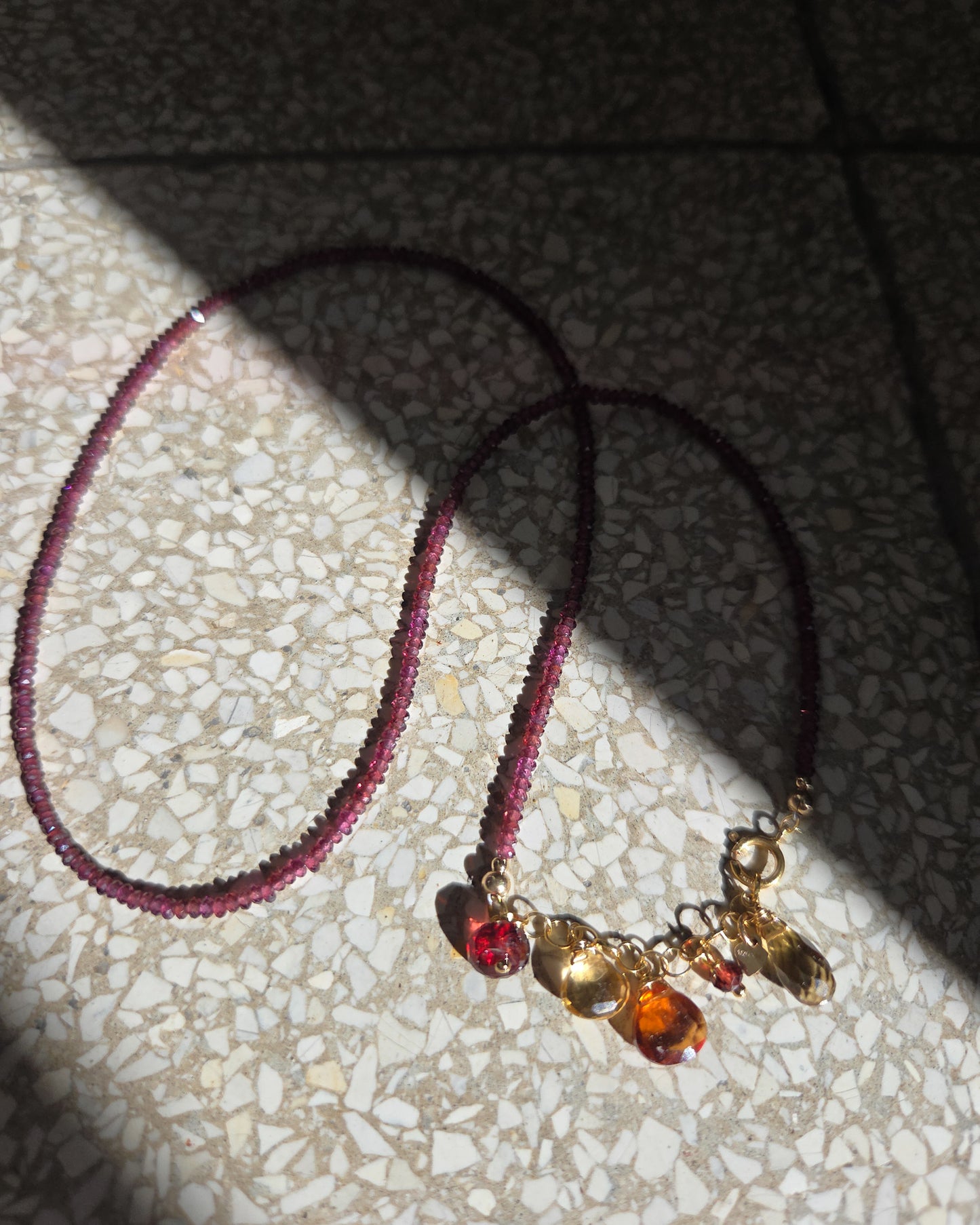 Collana Reverse con Granato