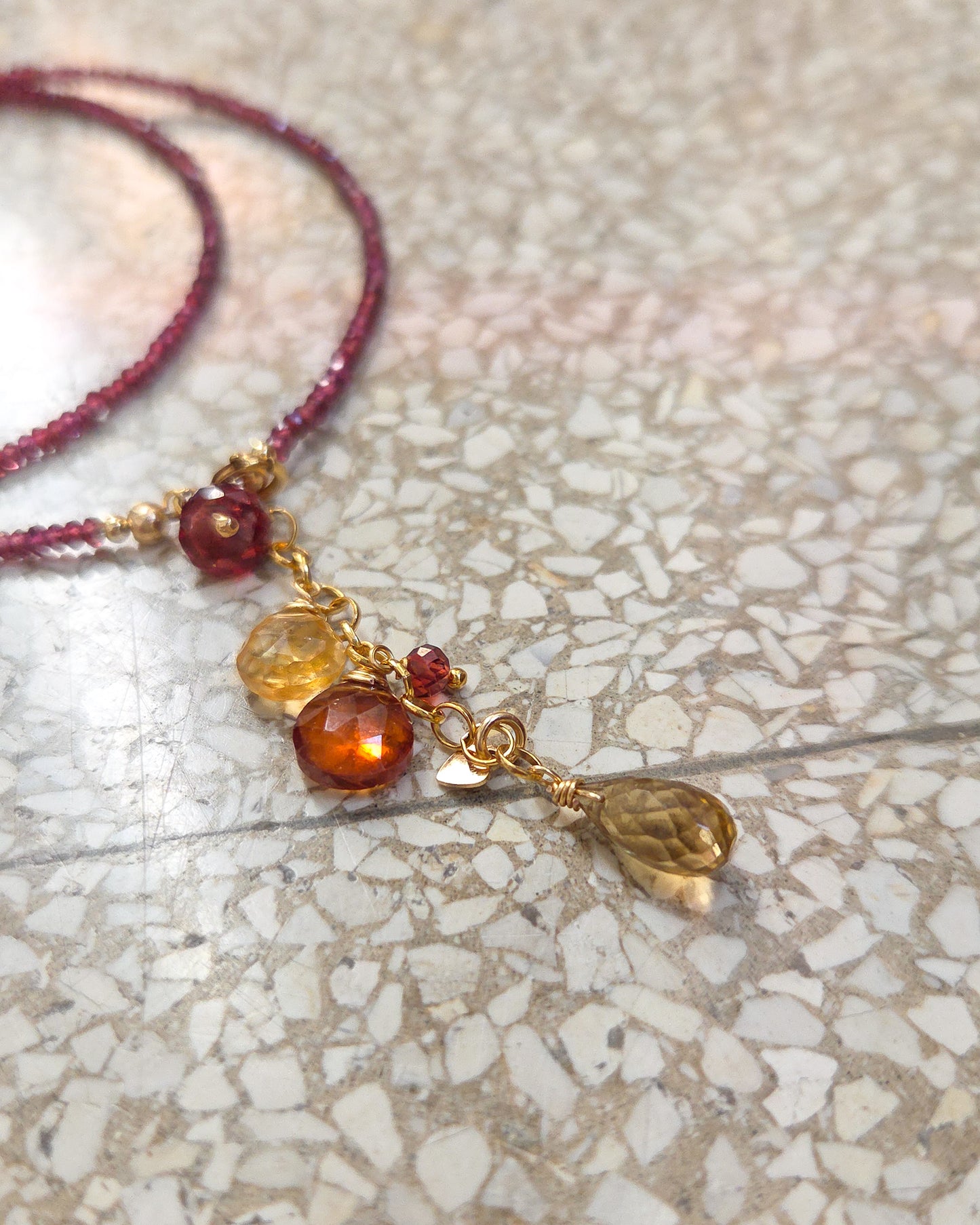 Collana Reverse con Granato
