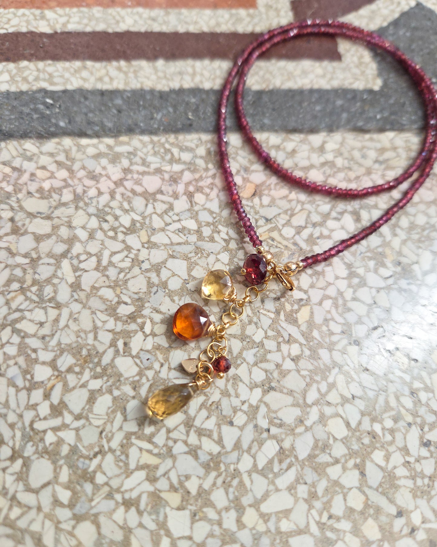 Collana Reverse con Granato