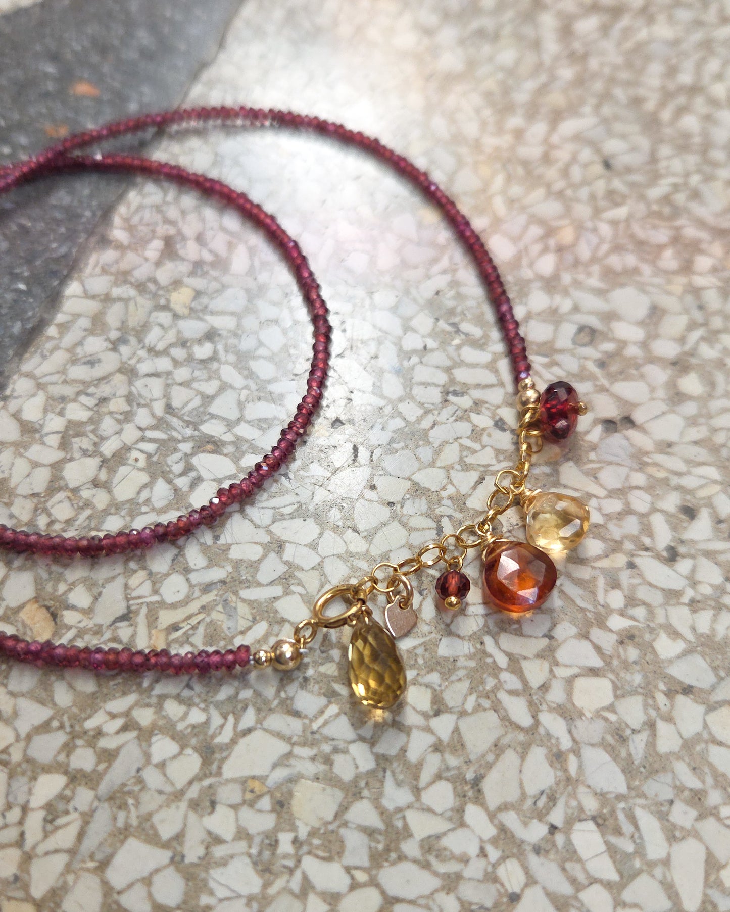 Collana Reverse con Granato