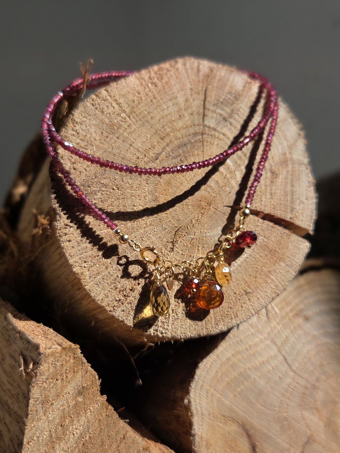 Collana Reverse con Granato