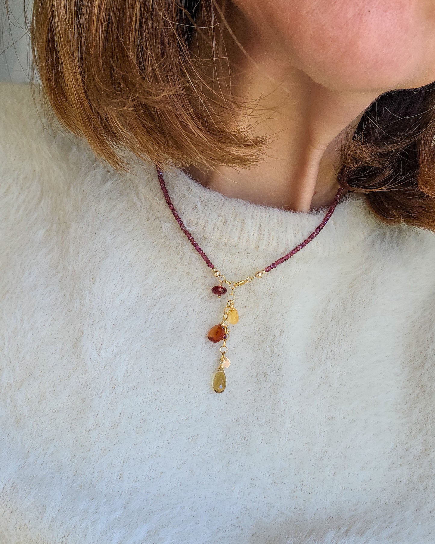 Collana Reverse con Granato