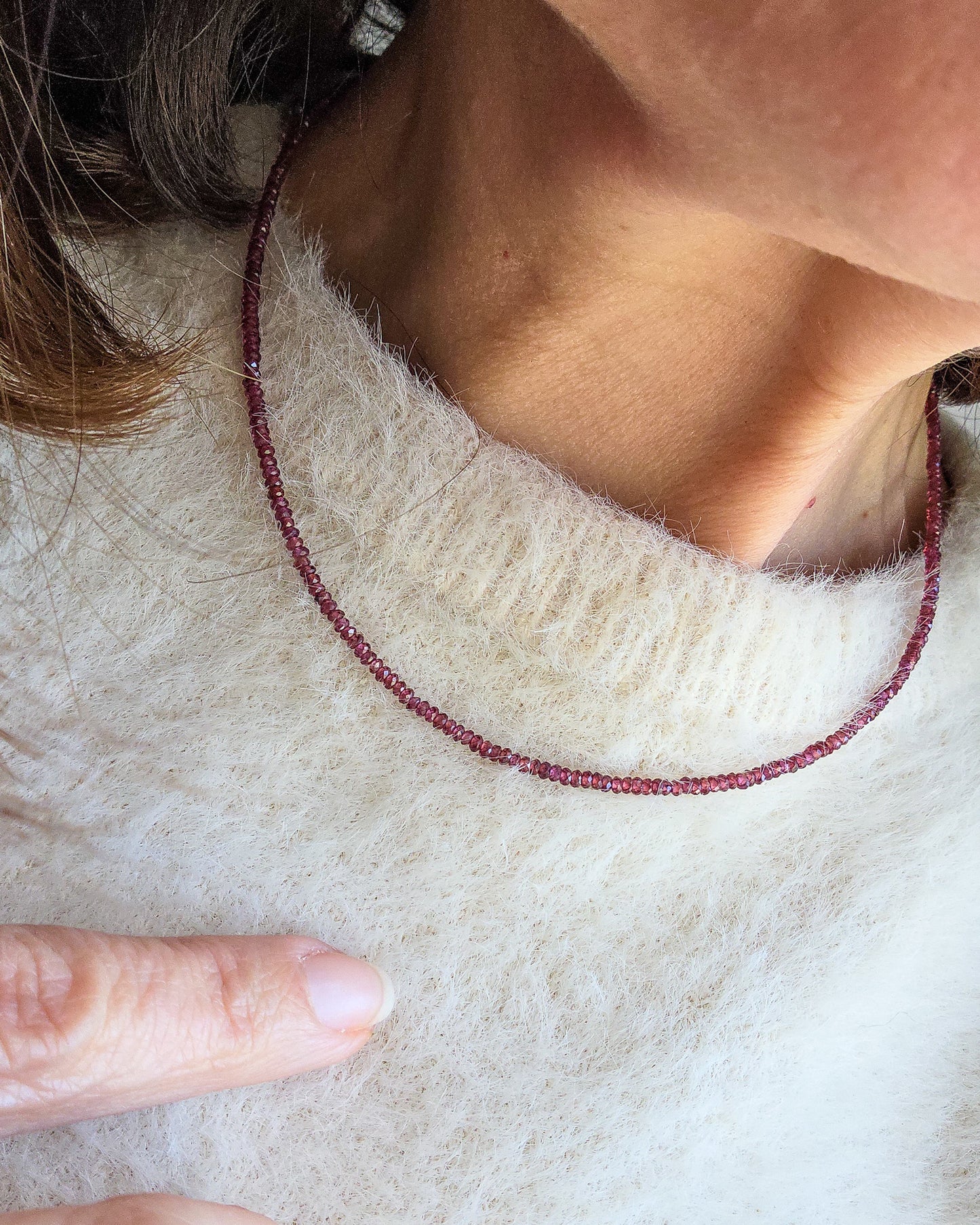 Collana Reverse con Granato