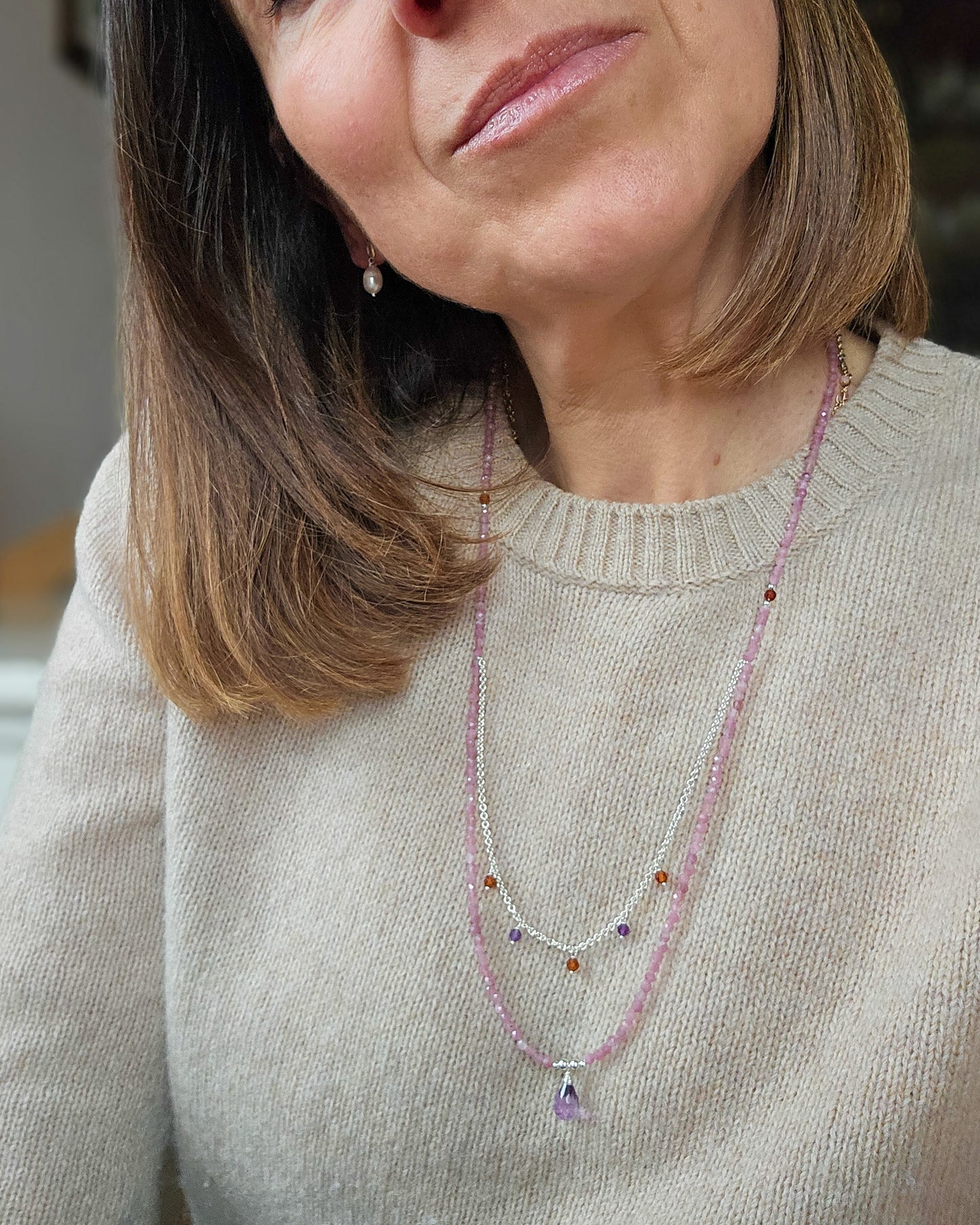 Collana Phyllis argento