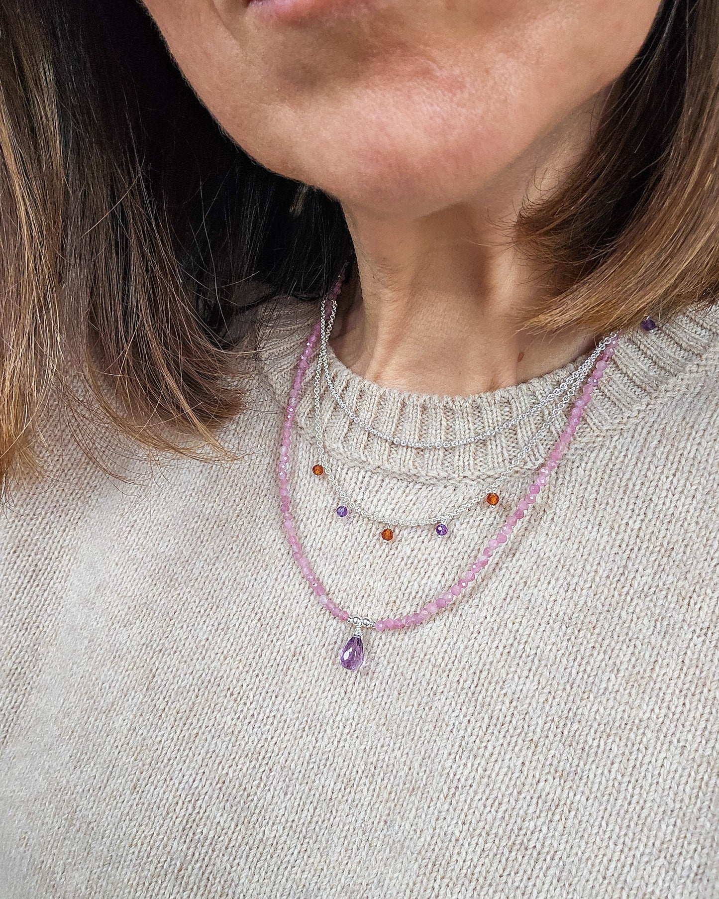 Collana Phyllis argento