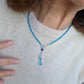 Collana Reverse con Apatite azzurra