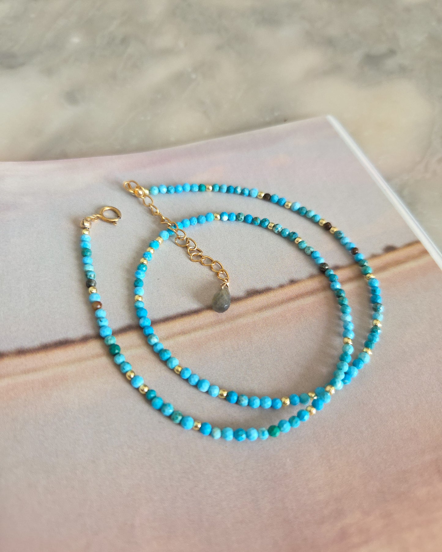 Girocollo turchesi e ematite