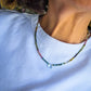 Collana con tormalina e topazio