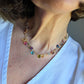 Collana Rosario con gemme colorate