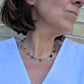 Collana Rosario con gemme colorate