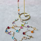 Collana Rosario con gemme colorate