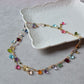 Collana Rosario con gemme colorate