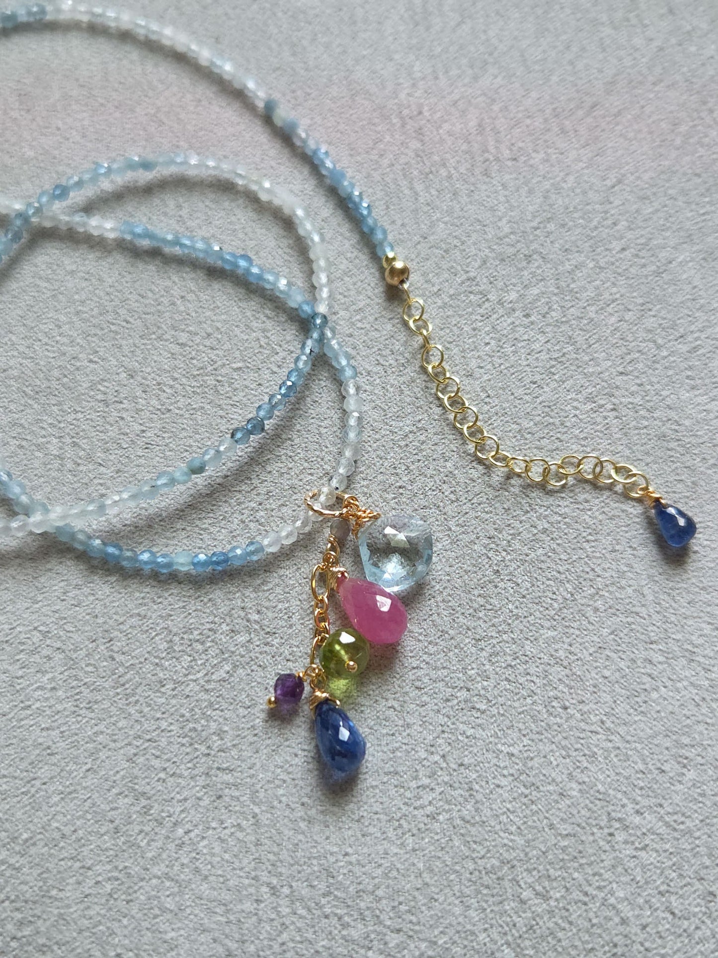 Collana Acquamarina con ciondolo