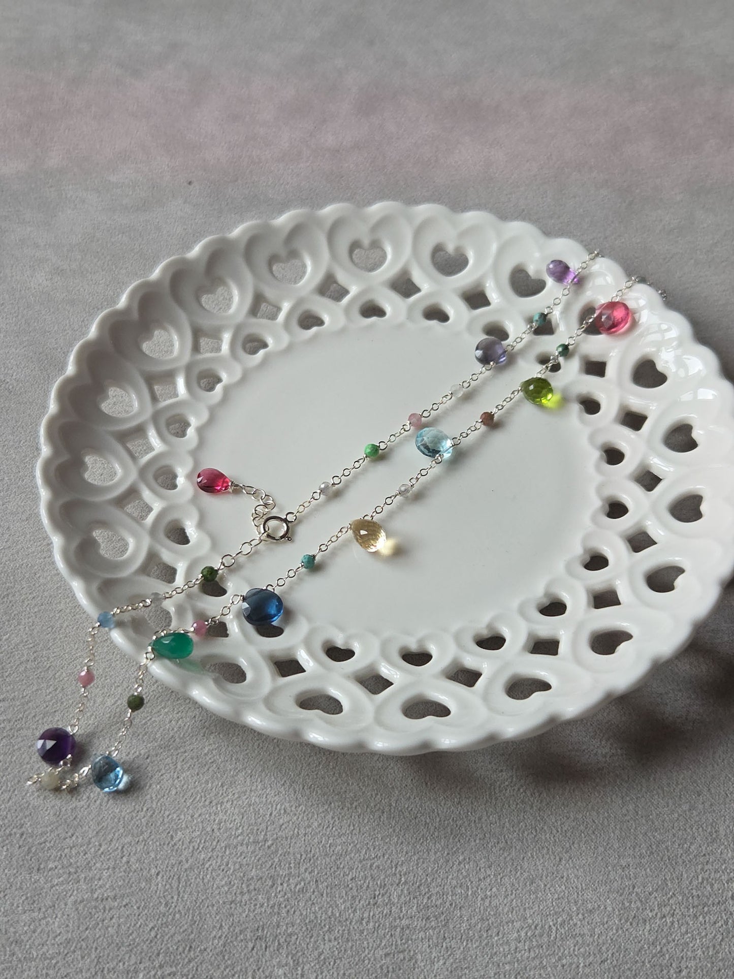 Silver Rosary Choker