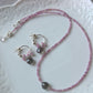Girocollo tormalina rosa e labradorite