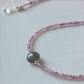 Girocollo tormalina rosa e labradorite